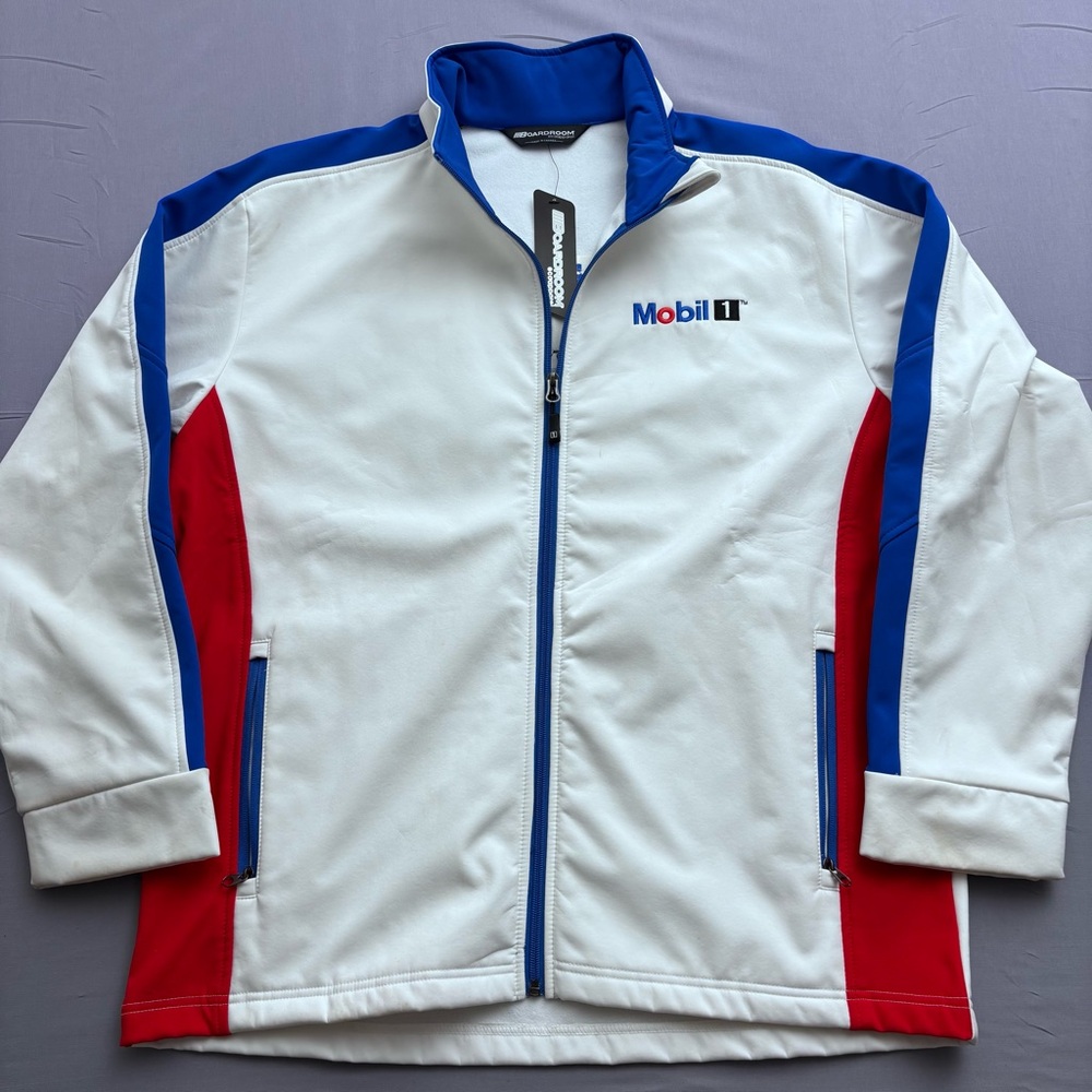 Boardroom Apparel NBA Official Mobile One White Blue Red Jacket‎ S L New Tags